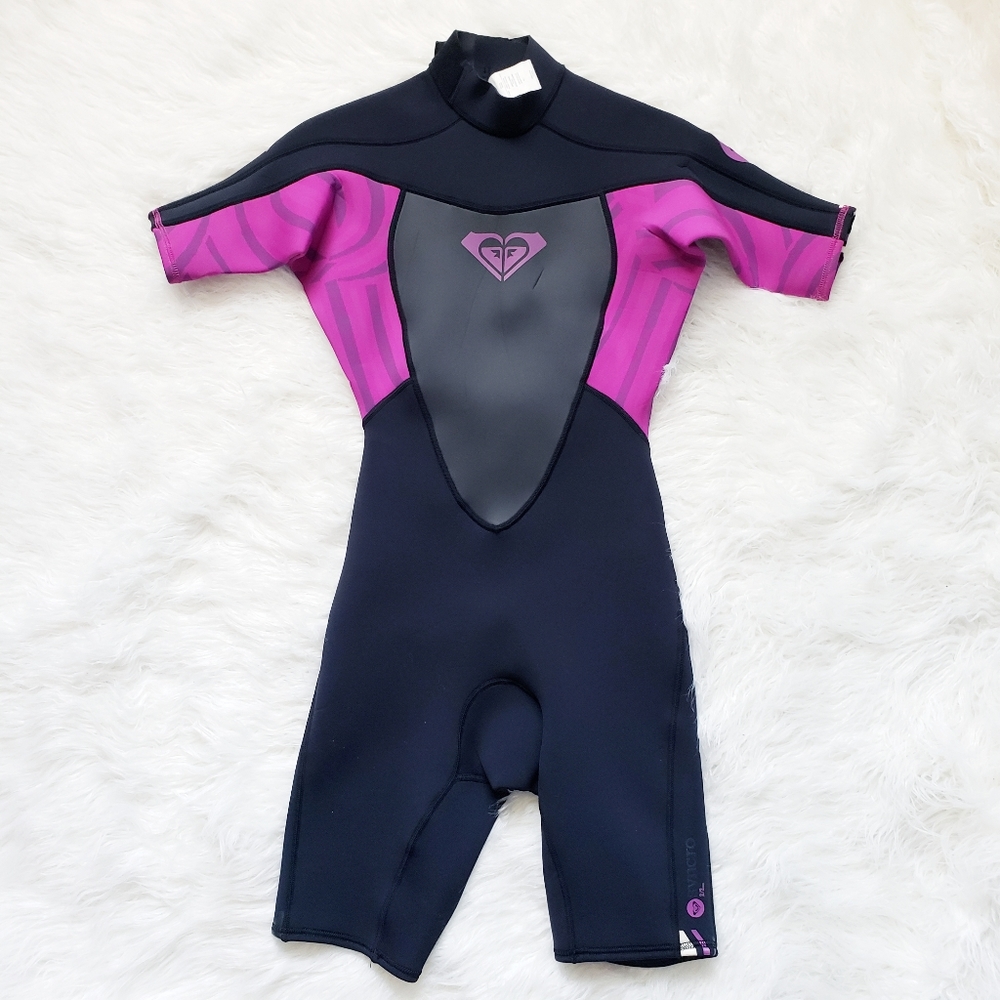 Roxy 2mm Wetsuit Spring Suit Back Zip Short Sleeve